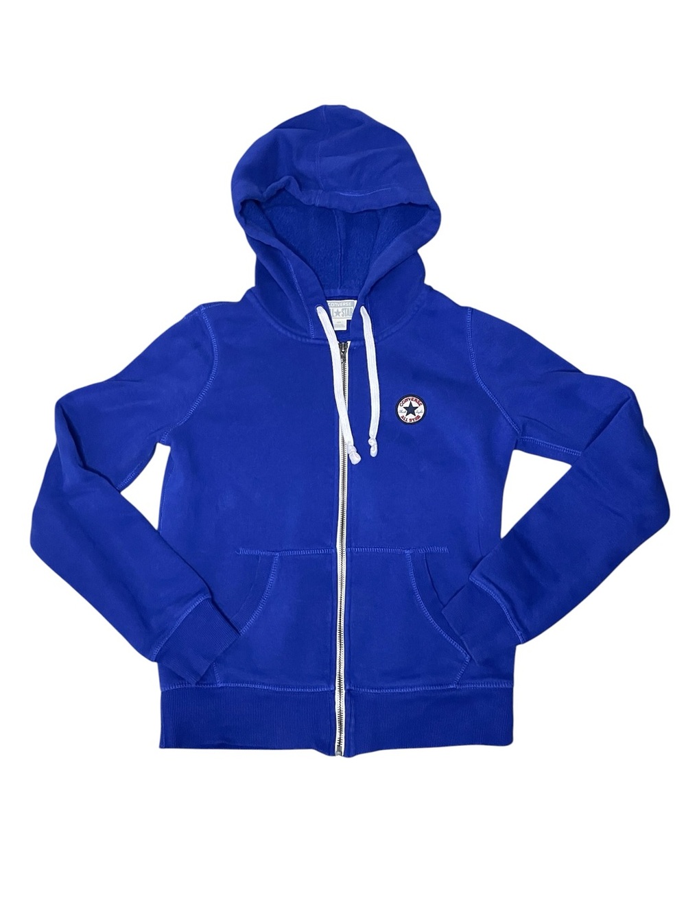 Converse Kids Cobalt Blue Full-Zip Hoodie-Small